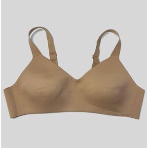 LULULEMON Hold True Bra 36 A Beige Sand Back Closure Adjustable Straps Yoga